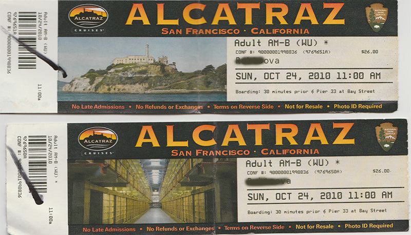 билет в алькатрас
